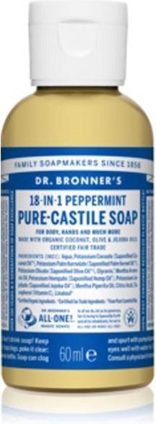 Dr Bronners Liquid soap peppermint 240 Milliliter