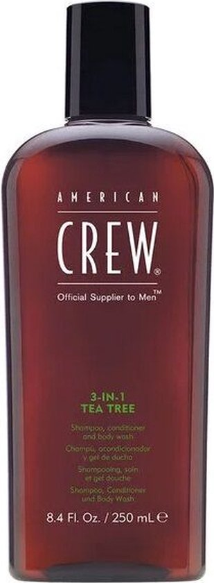 American Crew | 3-in-1 Tea Tree shampoo, conditioner, body wash