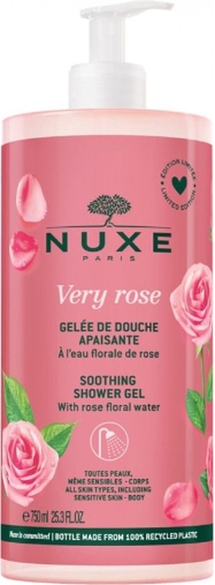 Nuxe Very Rose Soothing Shower Gel - 750 ml