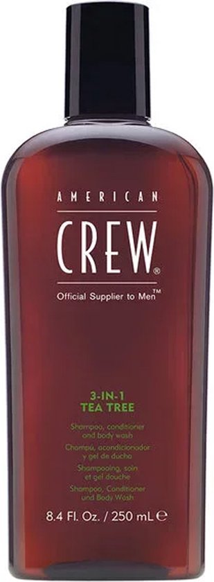 American Crew | 3-in-1 Tea Tree shampoo, conditioner, body wash