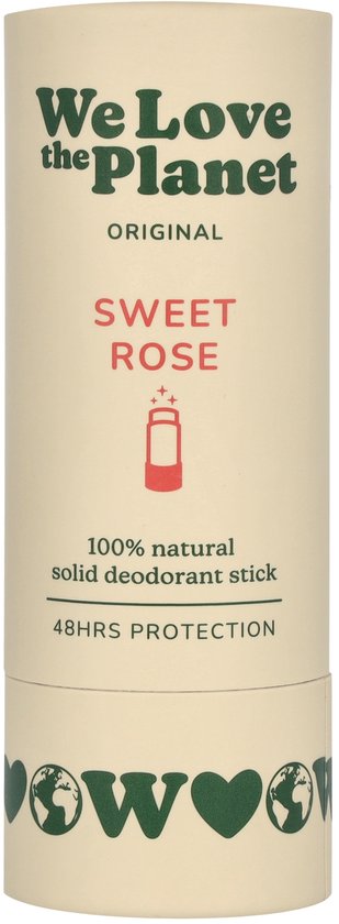 We Love The Planet Sweet Rose Deodorant Stick 40GR
