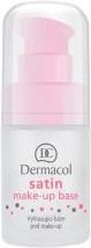 Dermacol Satin Make-Up Base - Transparante Primer - Verkleint Poriën - Voor Alle Huidtypes - Verstevigend en Langdurig - 10 ml