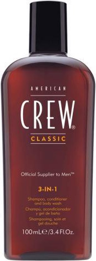 American Crew Classic 3 in 1 | Shampoo, Conditioner en Body Wash | 100ml