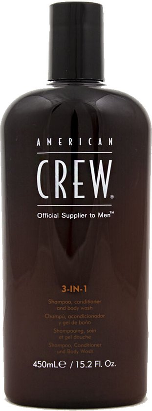 American Crew 3-in-1 Shampoo, Conditioner en Body Wash - 450ml