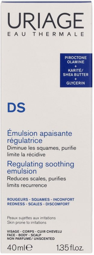 Uriage - Smoothing emulsion for seborrheic dermatitis DS (Regulating Care ) 40 ml - 40ml