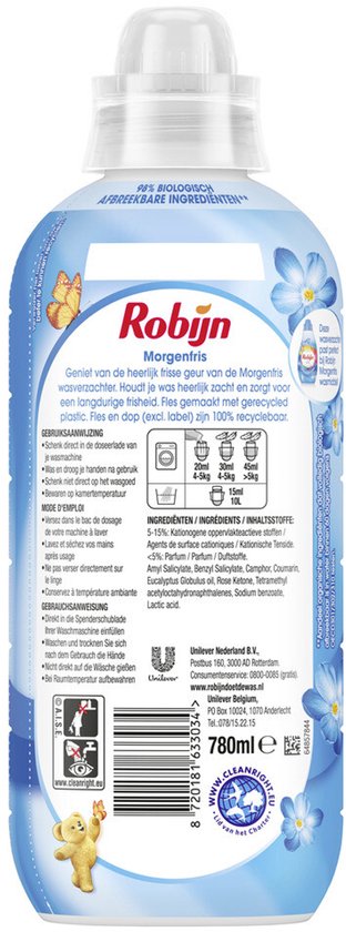 Robijn Wasverzachter Morgenfris 39 Wasbeurten - 780 ml
