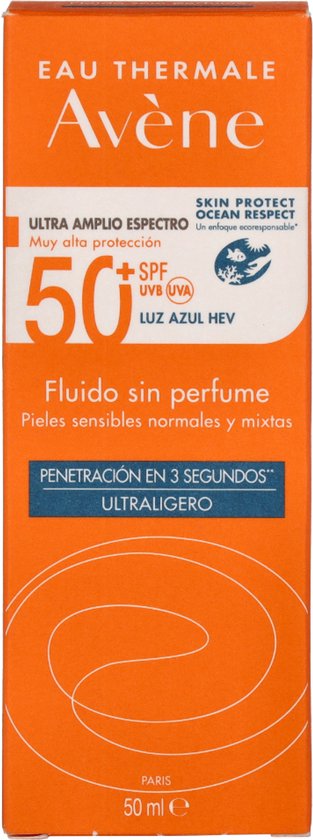 Avène Zon Fluide SPF50+ - Zonnebrand - 50 ml