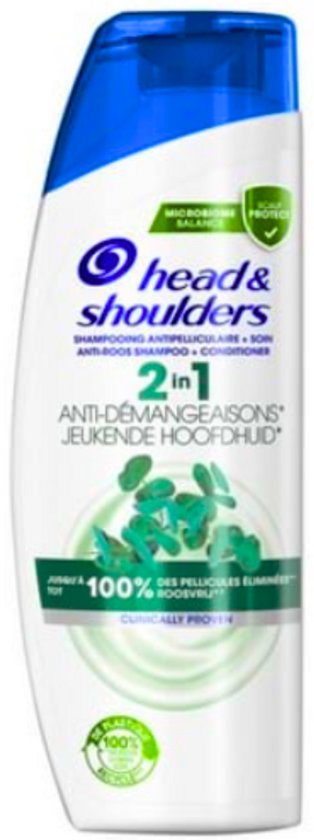 1x Head & Shoulders Jeukende Hoofdhuid 2in1 - Anti-roos Shampoo & Conditioner - Tot 100% Roosvrij