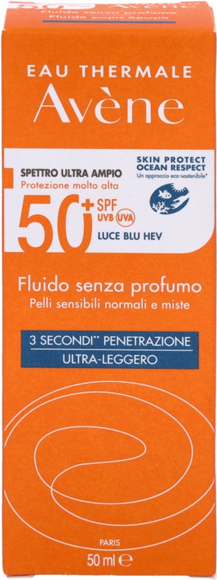 Avène Zon Fluide SPF50+ - Zonnebrand - 50 ml