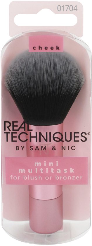 Real Techniques Mini Multitask Make-upborstel | Licht en handig voor vrouwen