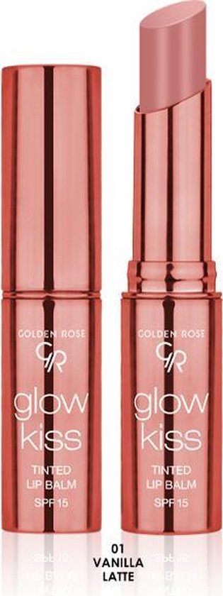 Golden Rose - Glow Kiss Tinted Lip Balm 01 - Vanilla Latte - Hyaluronzuur