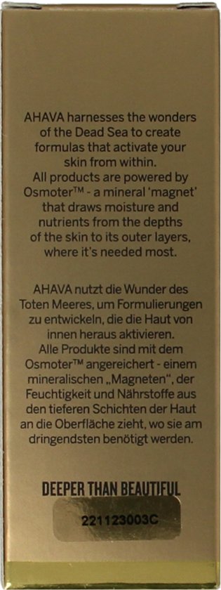 AHAVA Concentraat Serum met Mineralen uit de Dode Zee - Hydrateert & Verjongt | Boost van Binnenuit | Jeugdige Uitstraling | Serum met Vitamine C & Hyaluronzuur | Gezichtsverzorging voor Mannen & Vrouwen | Hyaluronic Acid - 30ml