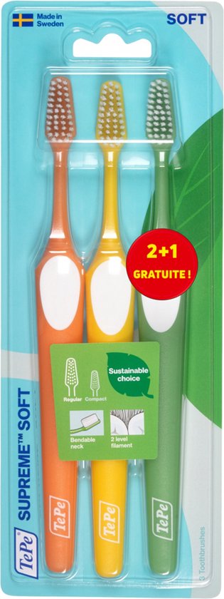 TePe Tandenborstel Supreme Soft - 3 stuks