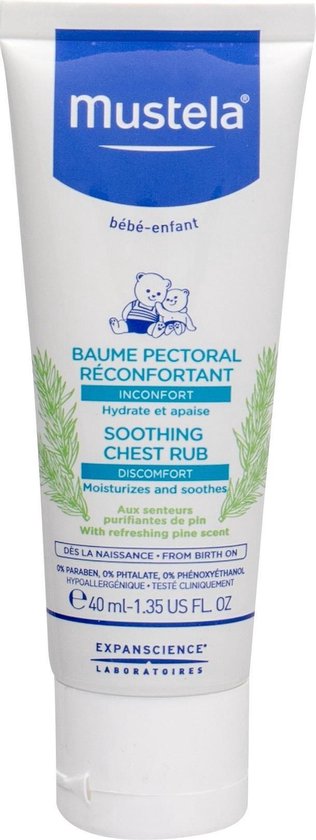 Mustela - Bébé Soothing Chest Rub Balm - Pine Essence Balm For A Peaceful Sleep