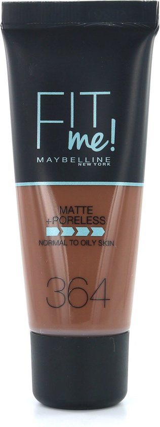 Maybelline Fit Me Matte & Poreless Foundation - 364 Deep Bronze - 30 ml