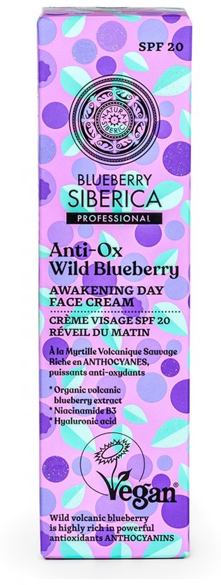 NATURA SIBERICA BLUEBERRY ANTI-OX CREMA DE DIA FACIAL WILD BLUEBERRY 50ML