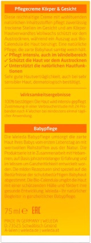 Weleda Calendula Nourishing Baby Cream