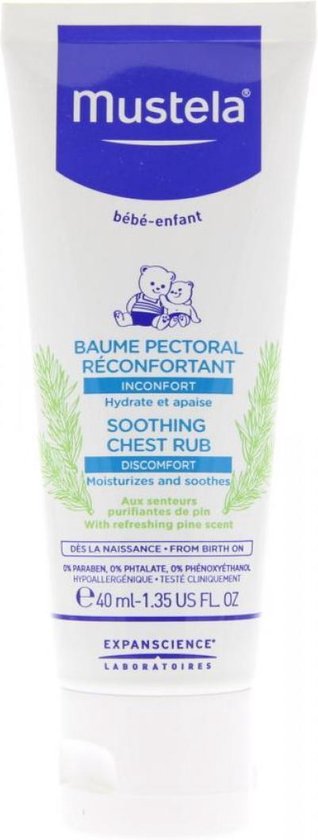 Mustela - Bébé Soothing Chest Rub Balm - Pine Essence Balm For A Peaceful Sleep