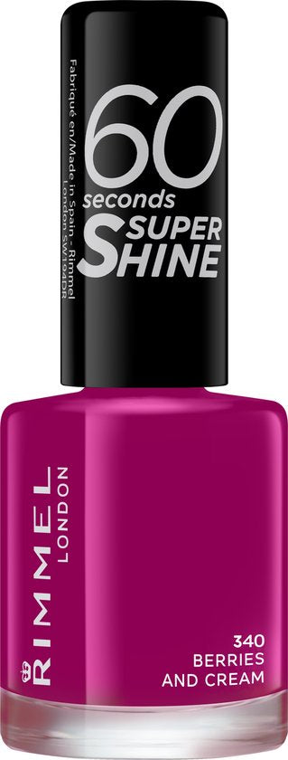 Rimmel London 60 Seconds Super Shine Nagellak - 340 Berries And Cream