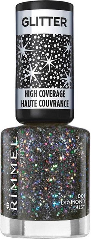 Rimmel London Glitter High Coverage Nagellak - 001 Diamond Dust