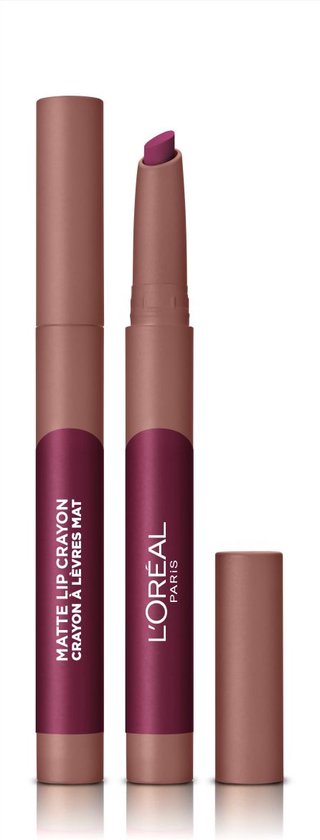 L'Oréal Matte Lip Crayon Lipstick - 107 Sizzling Sugar