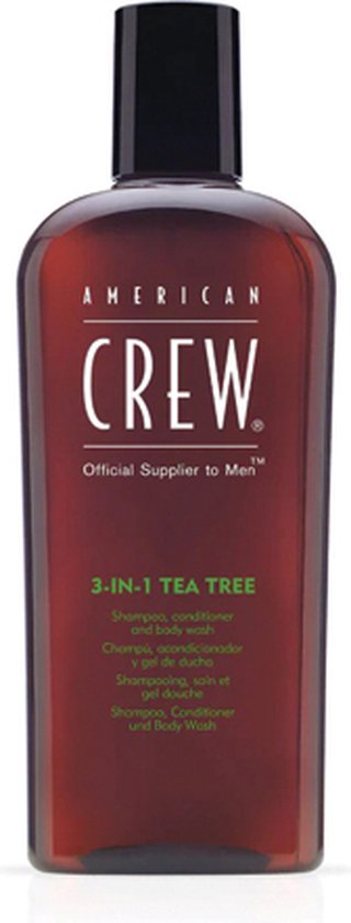 American Crew | 3-in-1 Tea Tree shampoo, conditioner, body wash