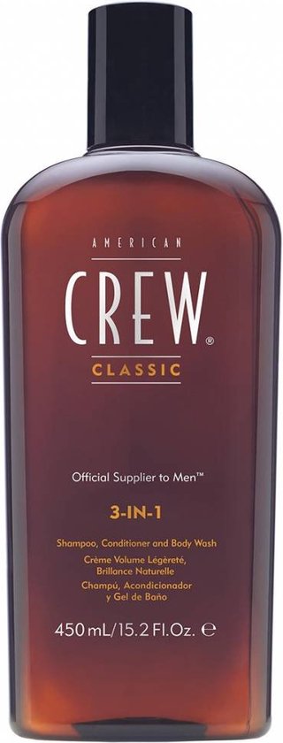 American Crew 3-in-1 Shampoo, Conditioner en Body Wash - 450ml