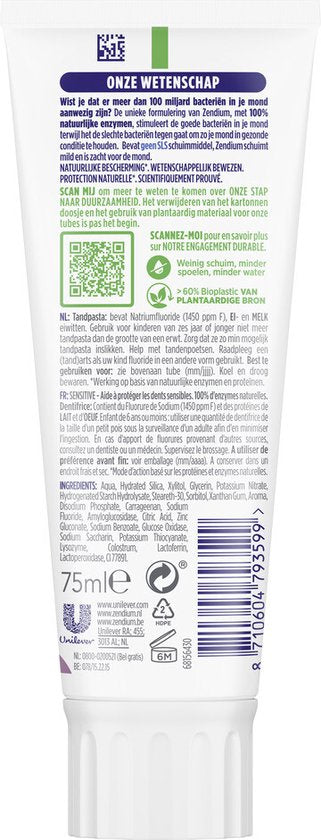 Zendium Tandpasta Sensitive 75 ml