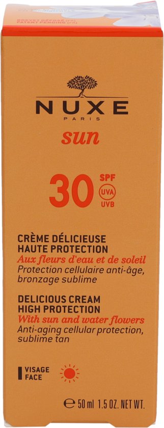 Nuxe Sun Delicious Cream For Face - 50 ml (SPF 30)