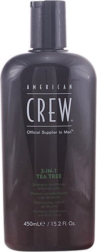 American Crew Tea Tree 3-in-1 Shampoo, Conditioner & Body Wash | 450ml