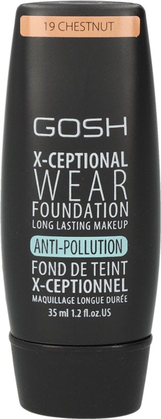 Gosh - X-Ceptional Wear Foundation Long Lasting Makeup Long Lasting Face Primer 19 Chestnut 35Ml