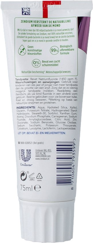 Zendium Tandpasta Sensitive 75 ml