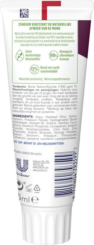 Zendium Tandpasta Sensitive 75 ml