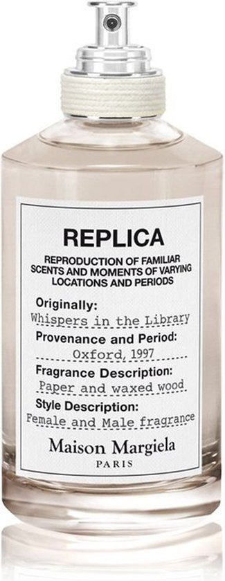 MAISON MARGIELA Replica Whispers In The Library - Houtachtige frisse geur voor heren - 100 ml