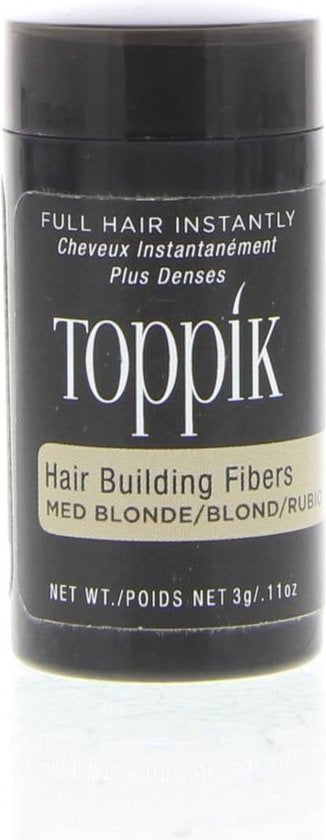 Toppik Hair Building Fibers Middenblond | 12 gram | Cosmetische Haarverdikker, Verbergt haaruitval (Direct voller haar)