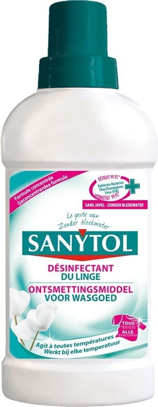 Sanytol Was Toevoeging Hygiene - 500 ml - Ontsmettingsmiddel voor wasgoed - Desinfectiemiddel