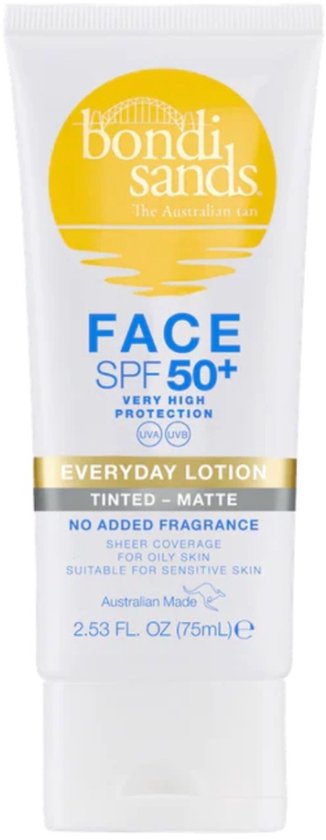 Bondi Sands - Everyday Face Lotion Tinted Matte SPF50+ - 75ml