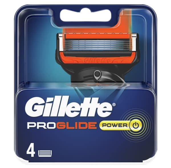 Gillette Fusion ProGlide Power Scheermesjes Voor Mannen – 4 Navulmesjes