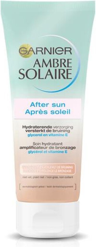 Garnier Ambre Solaire Verzachtende Aftersun met Zelfbruiner voor gezicht & lichaam - Ondersteunt Natuurlijke Bruining - 200 ml