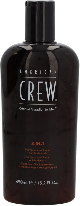 American Crew 3-in-1 Shampoo, Conditioner en Body Wash - 450ml