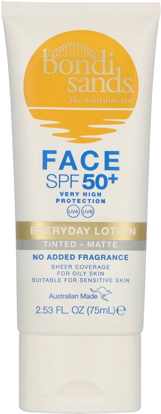 Bondi Sands - Everyday Face Lotion Tinted Matte SPF50+ - 75ml