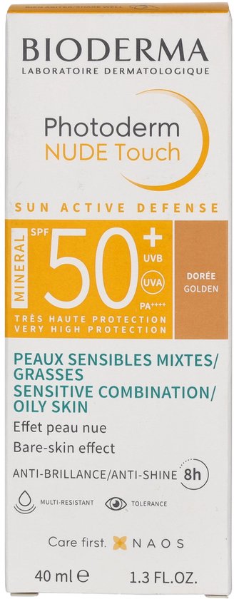 Bioderma Photoderm Nude Touch Crème SPF50+ Dorée