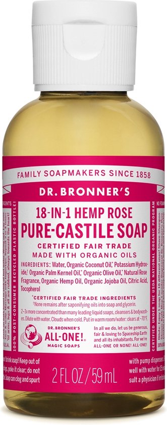 Dr Bronners Liquid Soap Roos 945ml