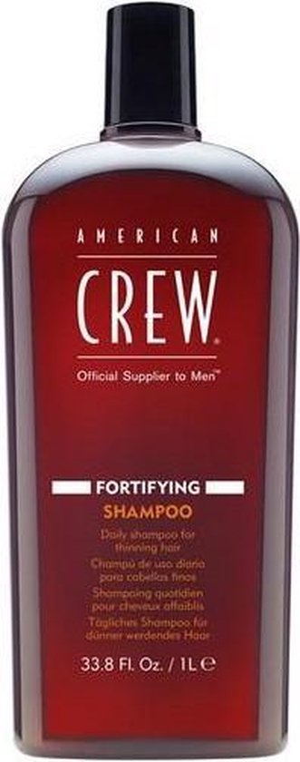 American Crew | Fortifying Shampoo | Strengthening shampoo for thinning hair for men, 1000ml