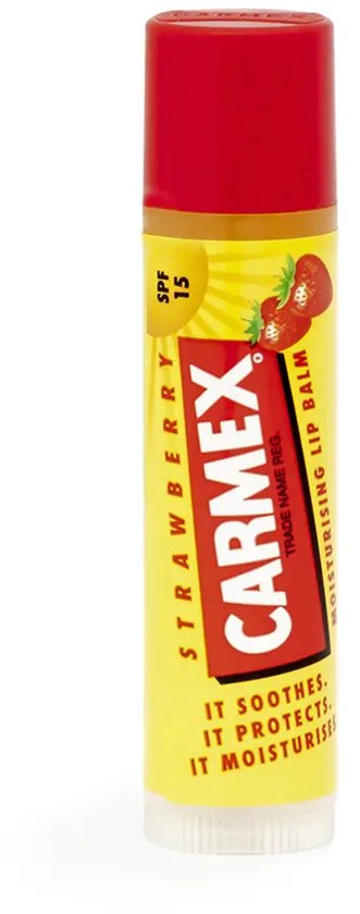 Vochtinbrengende Lip Balsem Carmex Spf15 Aardbei (4,25 g)
