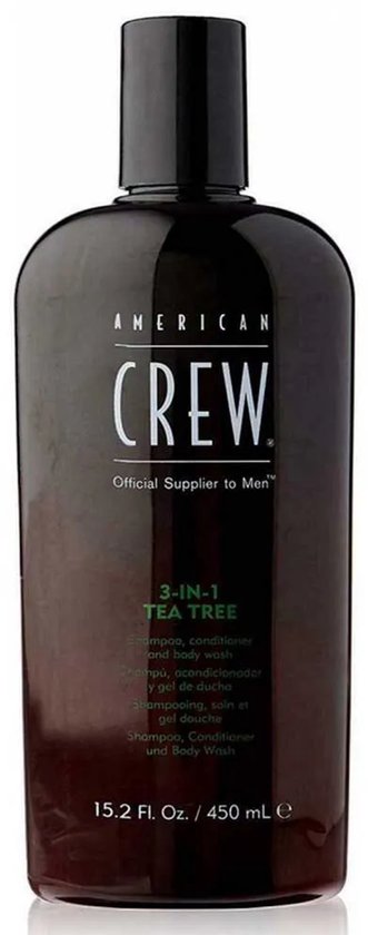American Crew Tea Tree 3-in-1 Shampoo, Conditioner & Body Wash | 450ml