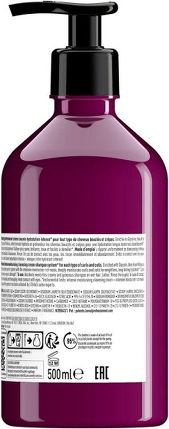 L’Oréal Professionnel Serie Expert Curl Expression Intense Moisturizing Cleansing Cream Shampoo - 500 ml- Normale shampoo - Voor Krullend haar -