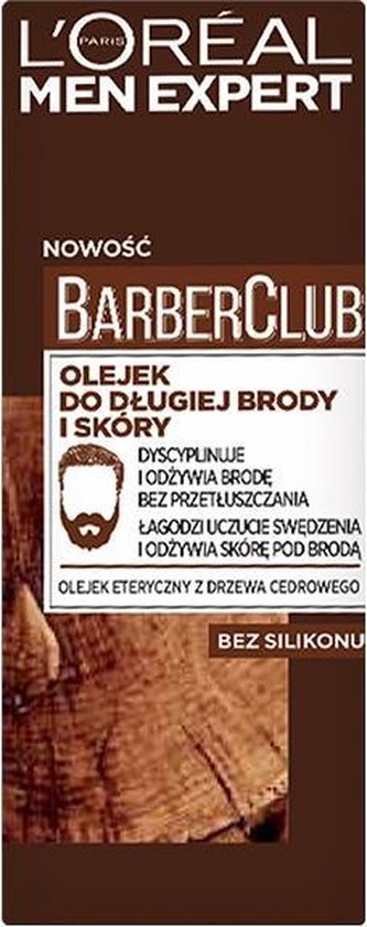 L'Oreal - Men Expert Barber Club Long Beard & Skin Oil Overgrowth Mezczyzn 30Ml