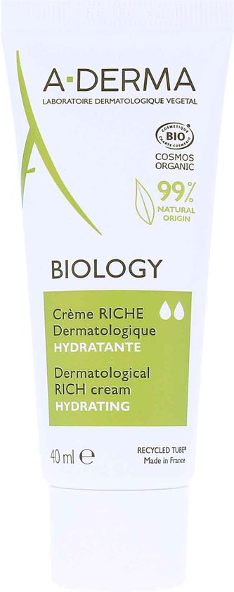Hydraterende Gezichtscrème A-Derma Biology (40 ml)
