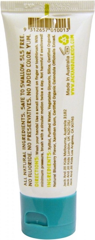 Jack n' Jill Kids - Natuurlijke Tandpasta Bosbes - 0/5 jaar - 50gr.